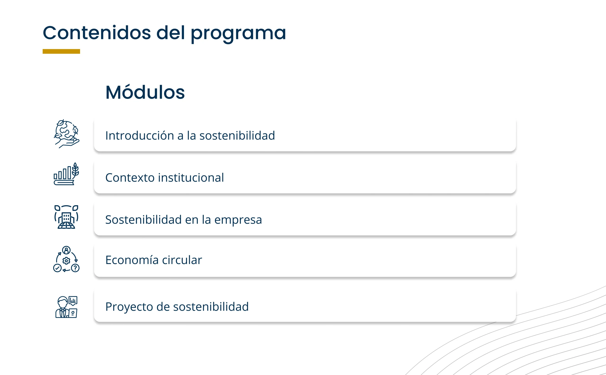 Plan de Estudios Diplomado en Sostenibilidad