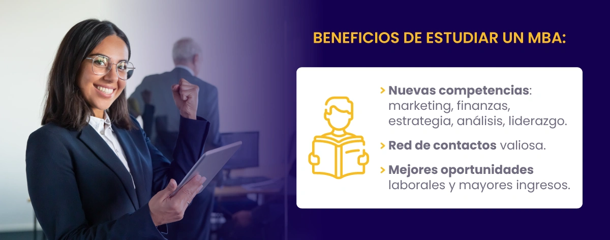 Postgrados UNAB - Beneficios de estudiar un MBA